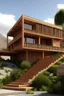 Placeholder: Here is the same text translated to English: - The house would probably have 2 or 3 levels adapted to the slope of the terrain, with terraces and exterior staircases. - The main facade would be oriented to the north to take advantage of sunlight. It would have large windows for natural light. - It would be built with thick adobe, stone or rammed earth walls to insulate from the cold. - The roof would be sloped, with tile or slate so that snow can slide off easily. - There would be a cover