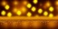 Placeholder: Festive abstract Christmas bokeh background - golden bokeh lights, beige - New Year, Anniversary, Wedding, banner