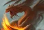 Placeholder: dragon spitting fire