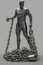 Placeholder: ,man in chain ⛓️,Future classic style statue, 3d blander