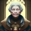 Placeholder: old lady character, ominous, waist up portrait, intricate, oil on canvas, masterpiece, expert, insanely detailed, 4k resolution, retroanime style, circular reflective eyes, cinematic smooth, intricate detail , soft smooth lighting, soft pastel colors, painted Renaissance style