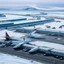 Placeholder: An artic airport with passenger planes the size of cruse ships