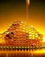 Placeholder: honeycombs and royal jelly 3d background