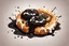 Placeholder: battered deep fried oreo, clean vector style
