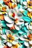 Placeholder: flowers floral pattern in the style of Georgia O’Keeffe 3d