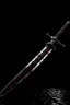 Placeholder: A very bloody sword on a black background