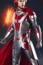 Placeholder: Cosmic super hero, firing wepon , red & black costume,4k image, full body men