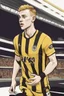 Placeholder: Jarrod Bowen English football player cartoon 2d