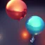 Placeholder: air ballons ,octane render, 8k, high detail, droid, android, metallic