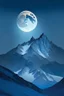 Placeholder: soft blue grey background, with a full moon highlighting the soft tones of the mountainous valley beloew