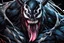 Placeholder: Venom beast in 8k realistic anime drawing style, bear them, neon ice power, dark forest, highly detailed, high details, detailed portrait, masterpiece,ultra detailed, ultra quality