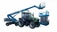 Placeholder: a generic Boom-lift, tractor and scissor-lift on a white background. Smooth vector