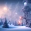 Placeholder: winter landscape, bells, ice, dreamy, science fiction