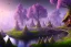 Placeholder: Immersive​ fantasy elven town city in the deep forest with ancient elder tree beautiful blossom nature river 4k full hd