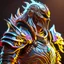 Placeholder: stylized dread knight with ornaments, epic, fantasy, intricate, hyper detailed, artstation, concept art, smooth, sharp focus, ray tracing, vibrant, photorealistic, textured, centered, 4k