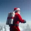 Placeholder: Jet pack, roketle uçan noel baba, octane render, 8k, --ar 1:1