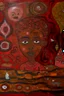 Placeholder: Rosewood Reverie: Dreams of deep, reddish-brown outsider art