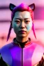 Placeholder: portrait, Asian cyborg woman, samurai warrior :: symmetry photography, cyberpunk style, pink hair, perfect eyes, samurai helmet, tiger mask, black samurai army, katana, japanese traditional ornaments, pink, white, black, glow eyes, cinematic, Ultra realistic, dark scene, soft color, highly detailed, unreal engine 5, RTX, ultra detail, 3d, finely drawn, high definition.