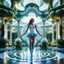 Placeholder: Here is a prompt for AI image generation to create an image of 3D fractal recursive art of dancer girls in a magical villa garden of the future: "3D fractal recursive art of dancer girls in a futuristic magical villa garden. Intricate, detailed, dreamlike, fantastical, surreal, volumetric, layered, geometric patterns. Ethereal, shimmering, otherworldly. Elegant, graceful dancers in motion, surrounded by lush, verdant vegetation, ornate architecture, and glowing, luminescent elements. Vibrant, s