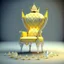 Placeholder: A diamond chair in which a senior king of the year sits and wears a crown with a yellow pearl that rules space