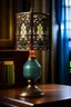Placeholder: table lamp inspired by kebaya nyonya, modern design,