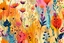 Placeholder: vibrant wildflowers in an eco print style