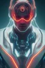 Placeholder: cyberpunk, head, men, portrai, tron