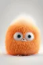 Placeholder: 3D Cute fluffy orange soft Puppet of a baby monster, emotive eyes, electron microscope photography, 35mm lens, photorealistic, 3D, octane render, unreal engine, sweet, in the style of Pixar, white background