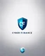 Placeholder: Cyber Finance (CF) shield logo Simple, easy and beautiful logo