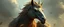 Placeholder: bird with horseface looks beyond really powerful, fantasy illustration