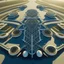 Placeholder: Symmetrical aerial view of an ant-shaped airport, spectacular, impressive, ultra quality, maximalist, 8k 3D