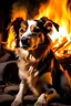 Placeholder: Dog live in the fire