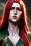 Placeholder: hyper realist, hyper detailed, stunningly beautiful teen woman, long ginger hair, green eyes, medium freckles, full lips, skimpy fantasy intricate leather armour, full body and head, c-cup breasts, serious expression, centred camera, full frame, petite