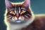 Placeholder: oil painting of a cute cat, hyperrealistic