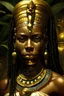 Placeholder: negro facial features thick lips, nose, princess pharaoh ancient black girl king wisdom african with dreadlocks in the garden of eden, hero, god negro features and face, all seeing eye, owl, Well Endowed, Shirt Torn, Full Body Shot, F size, healthy, Full Lips, Hyper Detailed Face, Photorealistic, Intricately Detailed, Oil Painting, Heavy Strokes, By Jean Baptiste Monge, By Karol Bak, By Carne Griffiths, Masterpiece, Unreal Engine 3D; Symbolism, Colourful, Polished, Complex; UHD; D3D; 16K", Full