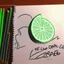 Placeholder: Drawing with chalk markers of a lime cocktail.