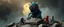 Placeholder: horrible space mother monster masked as a rock, scaring the knitted heroes