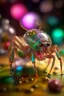 Placeholder: portrait of transparent slimy alien lobster bugs covered with glitter, smiling with beautiful shiny hair, each inside a pile of transparent jelly bubbles of weird colors, disco egg made of small mirror, light rayz, feast table ,shot on Hasselblad h6d-400c, zeiss prime lens, bokeh like f/0.8, tilt-shift lens 8k, high detail, smooth render, down-light, unreal engine, prize winning