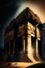 Placeholder: A building in Hampi showing "fear" using play of light and feel of atmosphere