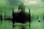 Placeholder: Flooded gothic cathedrals on a lake by artist "Piranesi" by artist "Turner" by artist "Leonora Carrington" by artist "John Atkinson Grimshaw"