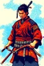 Placeholder: pop art pixels 1000 images samurai