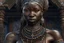Placeholder: Beautiful African village woman, hyper-realistic, hyper-detailed fantasy art; elegant, intricate, detailed, symmetrical face, accurate anatomy and eyes. no watermark. Modifiers: highly detailed elegant award winning fantastic view