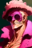Placeholder: A portrait of Doflamingo, from One Piece anime