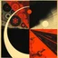 Placeholder: tragedy of the commons regressive overlapping timeline looping, abstract art vs sci-fi art, by Graham Sutherland and Dave McKean, by Victor Pasmore, mind-bending illustration; album cover art, asymmetric, Braille language glyphs, dark shines geometry, red and orange and black color scheme