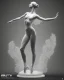 Placeholder: translucent glass alabaster sculpture backlight, an Art Nouveau dancer, very emotional, welcoming, love, luminescence, sculpture, photograph, studio lighting, product photography, figurine, unreal engine, cryengine, ambient occlusion