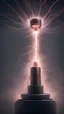 Placeholder: a photorealistic, 8k, ultra realistic, ultra detallado, tesla coil con visible rayos eléctricos, hombre que levita en el aire