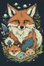 Placeholder: an anime animal T-shirt design