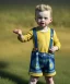 Placeholder: Van gogh toddler, full body, dramatic lighting, hyper realistic