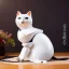 Placeholder: beautiful smooth realistic Japanese samurai robot cat body, run on dark cosmos background, cat еye, extremely sharp detail, finely tuned detail, ultra high definition, 8 k, unreal engine 5, ultra sharp focus, accurate sword wings, positive smile, lot of details, fit within portrait, Ambiance dramatique