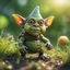 Placeholder: electric mummy pimple snail gremlin t-pose upper body of gnome goblin orc made from tinted murano glass in long grass inspecting a melon ,bokeh like f/0.8, tilt-shift lens 8k, high detail, smooth render, down-light, unreal engine,bokeh like f/0.8, tilt-shift lens 8k, high detail, smooth render, down-light, unreal engine